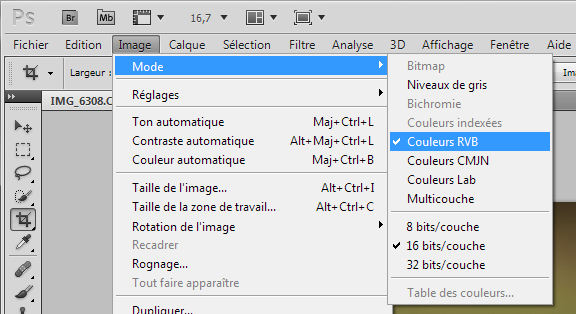 Exemple photoshop Format de fichier avec Adobe Photoshop