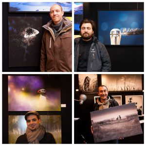 Certains des lauréats de l'édition de 2013. De gauche à droite et de haut en bas, Thomas Delahaye, Nicolas Orillard Demaire, David Guigue et David Potron.